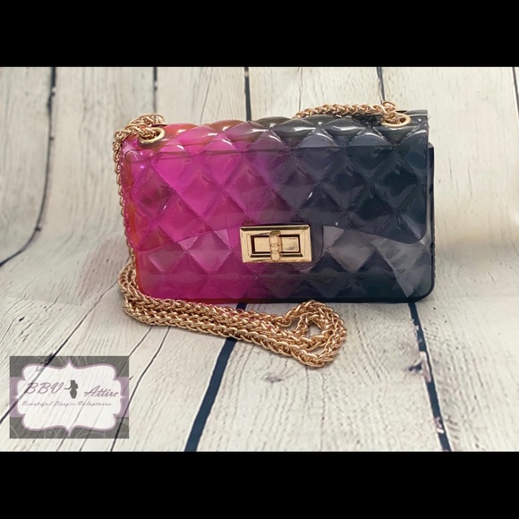 BBV Attire Inc Handbags - Pink to Black Ombré Crossbody